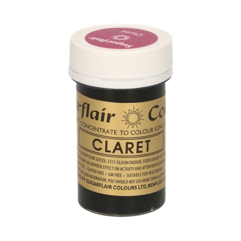 Sugarflair Paste Colour CLARET, 25gr. - Sugarflair in vendita su Sugarmania.it