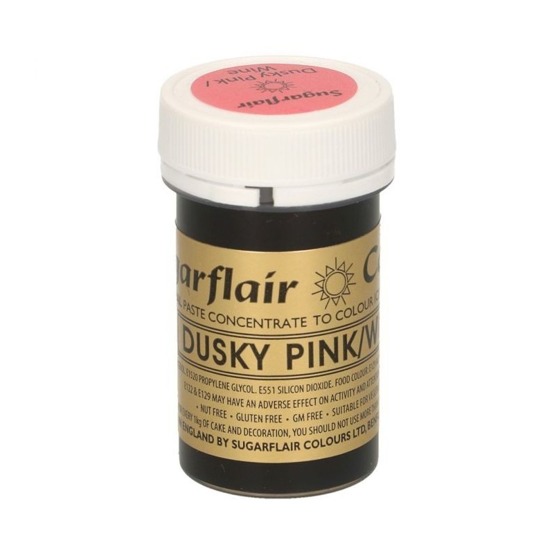 Sugarflair Paste Colour DUSKY PINK/WINE, 25gr. - Sugarflair in vendita su Sugarmania.it