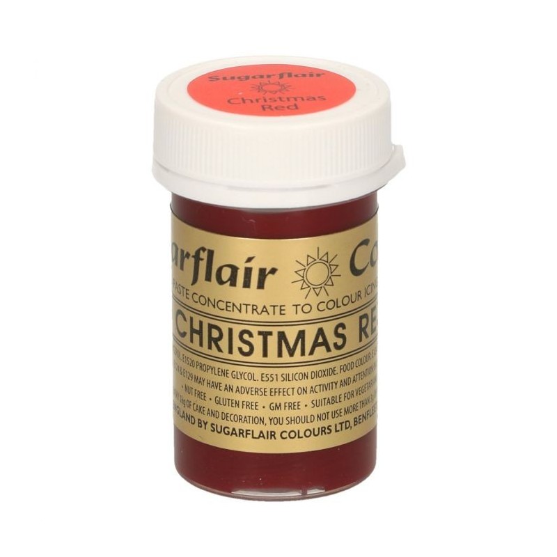 Sugarflair Paste Colour CHRISTMAS RED, 25gr - Sugarflair in vendita su Sugarmania.it