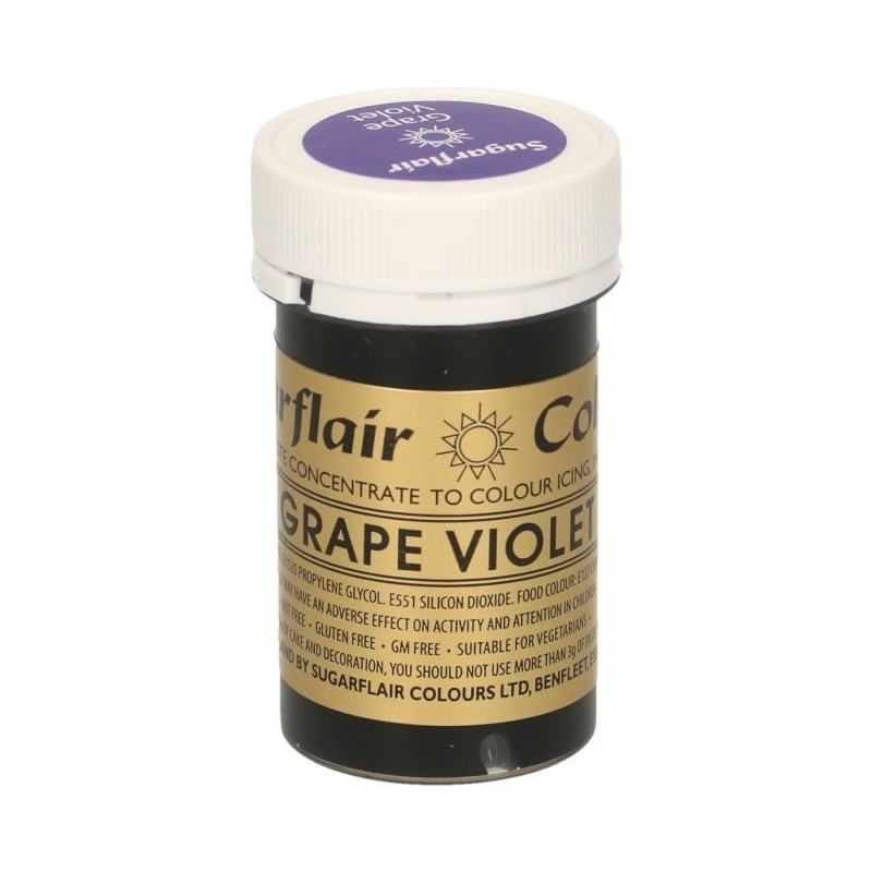 Sugarflair Paste Colour GRAPE VIOLET, 25 - Sugarflair in vendita su Sugarmania.it