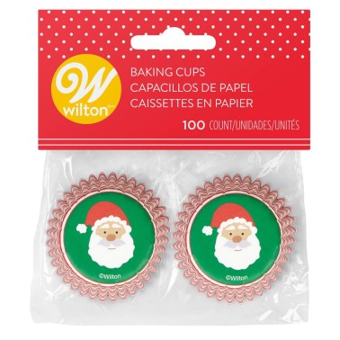 Mini Pirottini Wilton 100 pezzi Babbo Natale - Wilton in vendita su Sugarmania.it