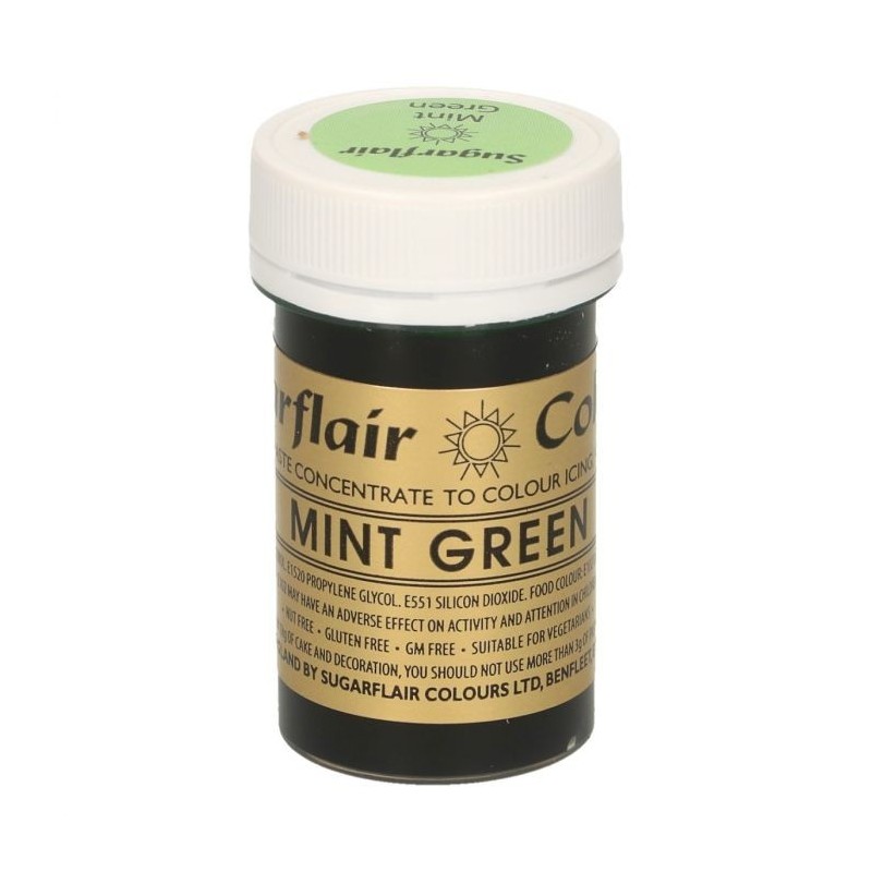 Sugarflair Paste Colour MINT GREEN, 25gr. - Sugarflair in vendita su Sugarmania.it