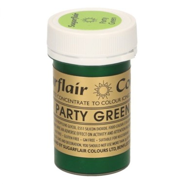 Sugarflair Paste Colour PARTY GREEN, 25gr. - Sugarflair in vendita su Sugarmania.it