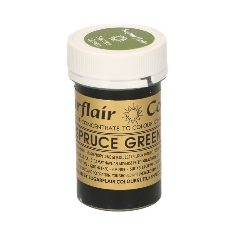 Sugarflair Paste Colour SPRUCE GREEN, 25gr. - Sugarflair in vendita su Sugarmania.it