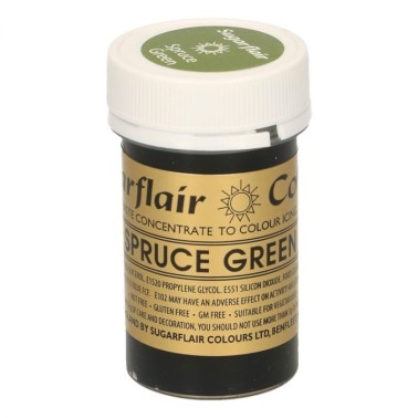 Sugarflair Paste Colour SPRUCE GREEN, 25gr. - Sugarflair in vendita su Sugarmania.it