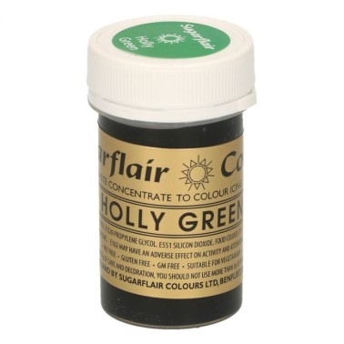 Sugarflair Paste Colour HOLLY GREEN, 25gr. - Sugarflair in vendita su Sugarmania.it
