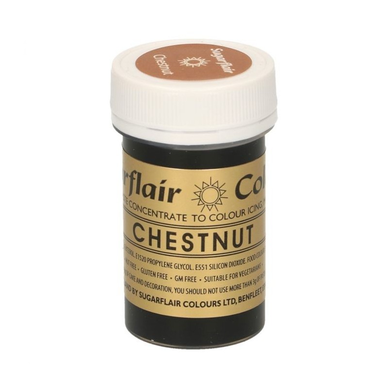Sugarflair Paste Colour CHESTNUT, 25gr. - Sugarflair in vendita su Sugarmania.it