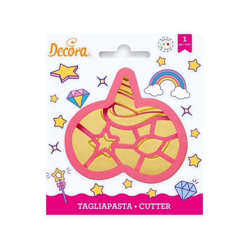 Tagliapasta Maschera Unicorno Decora - Decora in vendita su Sugarmania.it