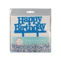 Cake Topper Happy Birthday azzurro - Culpitt in vendita su Sugarmania.it
