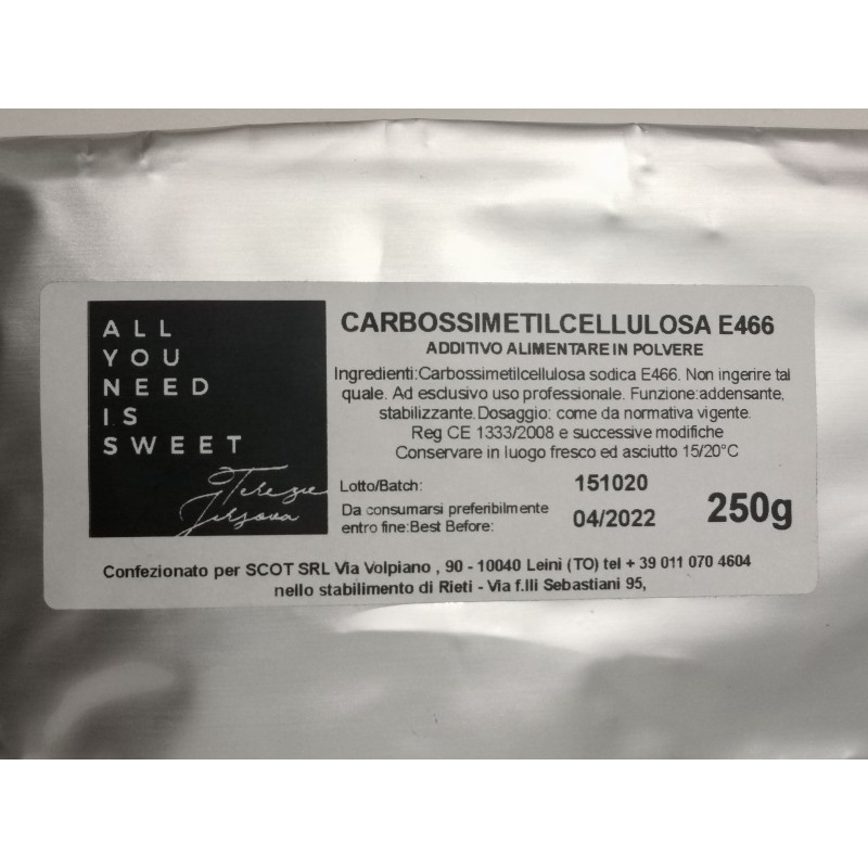 CMC addensante e stabilizzante 250 g - Terezie Jirsova in vendita su Sugarmania.it