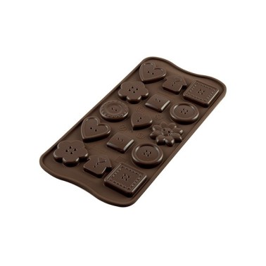 Stampo in silicone per cioccolatini Choco Button Silikomart - Silikomart in vendita su Sugarmania.it