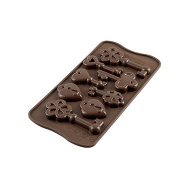 Stampo in silicone per cioccolatini Keys Silikomart - Silikomart in vendita su Sugarmania.it
