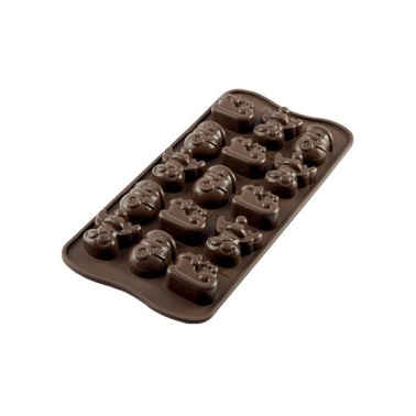 Stampo in silicone per cioccolatini Choco Winter Silikomart - Silikomart in vendita su Sugarmania.it