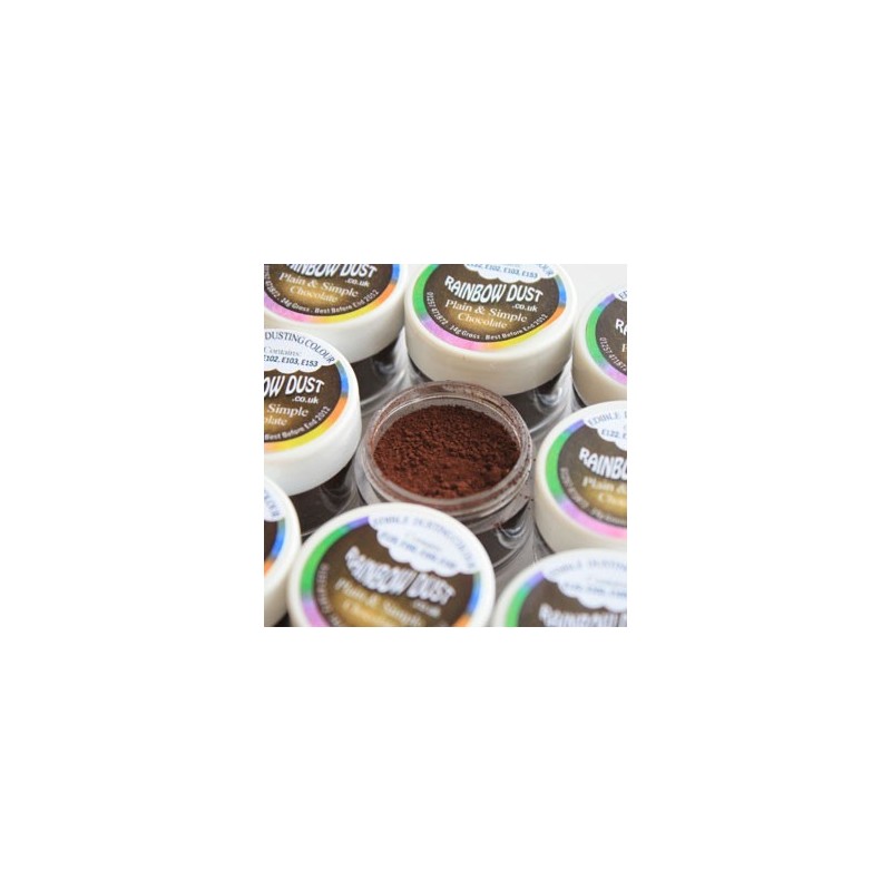 Plain&Simple - Chocolate - Rainbow Dust in vendita su Sugarmania.it