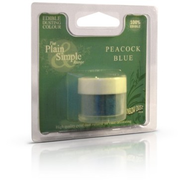 Plain&Simple - Peacock Blue - Rainbow Dust in vendita su Sugarmania.it