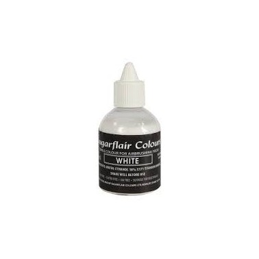 Colorante per aerografo BIANCO (white) Sugarflair 60 ml  - Sugarflair in vendita su Sugarmania.it