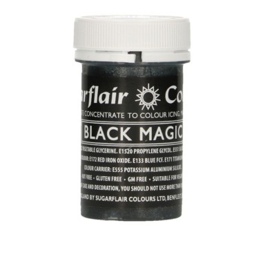 Sugarflair Paste Colour Black Magic, 25gr. - Sugarflair in vendita su Sugarmania.it