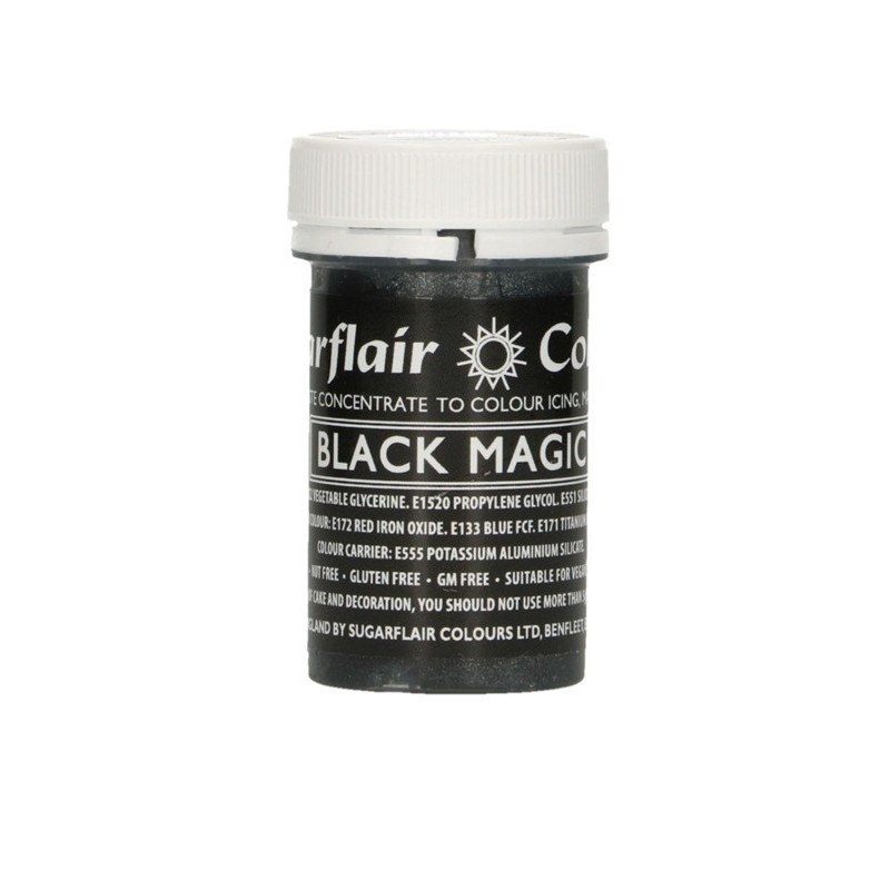 Sugarflair Paste Colour Black Magic, 25gr. - Sugarflair in vendita su Sugarmania.it