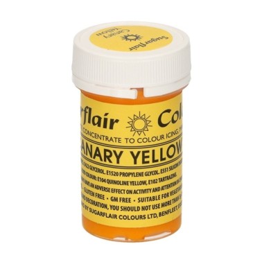 Sugarflair Paste Colour Canary yelow 25gr. - Sugarflair in vendita su Sugarmania.it