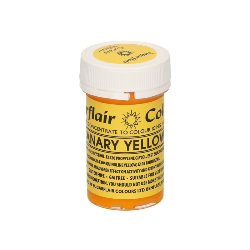 Sugarflair Paste Colour Canary yelow 25gr. - Sugarflair in vendita su Sugarmania.it