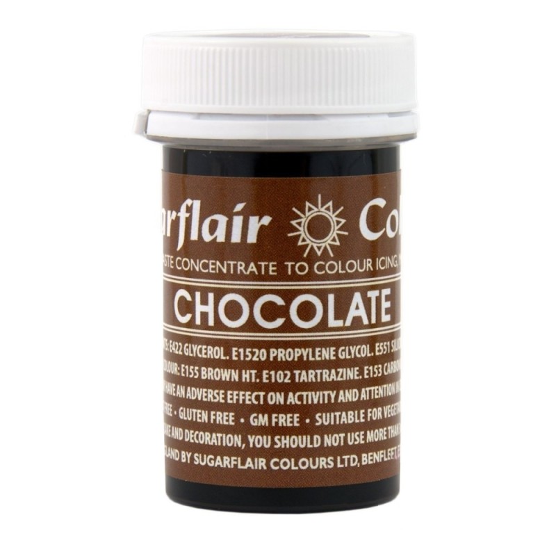 Sugarflair Paste Colour Cocolate, 25gr. - Sugarflair in vendita su Sugarmania.it