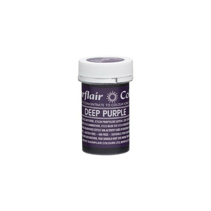 Sugarflair Paste Colour Deep Purple, 25gr. - Sugarflair in vendita su Sugarmania.it