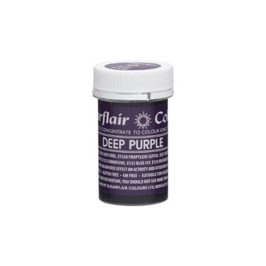 Sugarflair Paste Colour Deep Purple, 25gr. - Sugarflair in vendita su Sugarmania.it