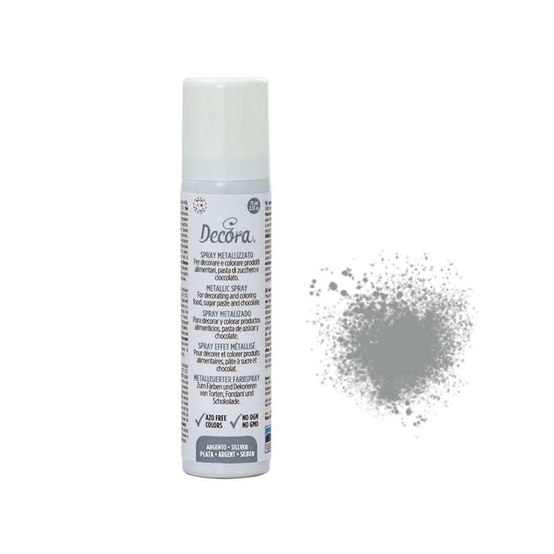 Spray Argento decora 75 ml - Decora in vendita su Sugarmania.it