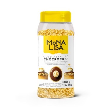 Chocrocks gold Mona Lisa Callebaut 600g - Callebaut in vendita su Sugarmania.it