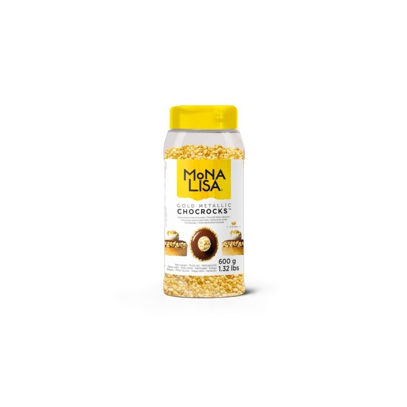 Chocrocks gold Mona Lisa Callebaut 600g - Callebaut in vendita su Sugarmania.it