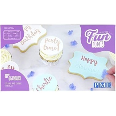 Stampi lettere e numeri per biscotti Fun Fonts PME - PME in vendita su Sugarmania.it