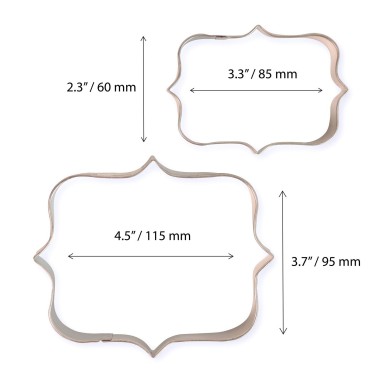 Set 2 cutter placca stile 1 PME - PME in vendita su Sugarmania.it