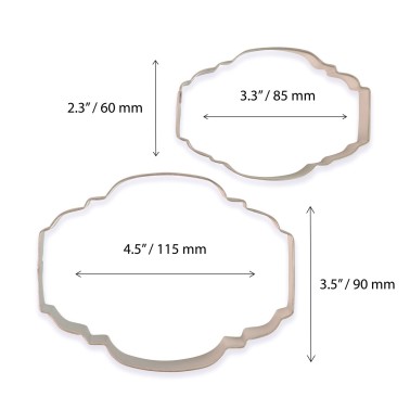 Set 2 cutter placca stile 2 PME - PME in vendita su Sugarmania.it