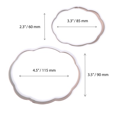 Set 2 cutter placca stile 3 PME - PME in vendita su Sugarmania.it