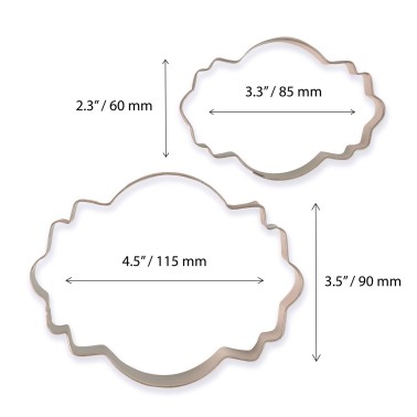 Set 2 cutter placca stile 4 PME - PME in vendita su Sugarmania.it