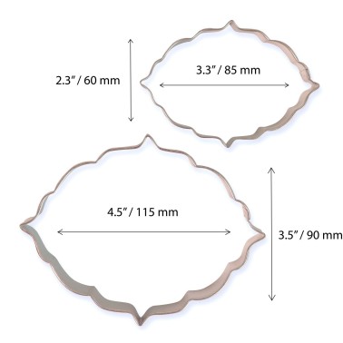 Set 2 cutter placca stile 6 PME - PME in vendita su Sugarmania.it