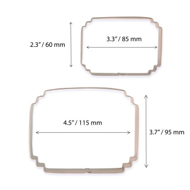 Set 2 cutter placca stile 7 PME - PME in vendita su Sugarmania.it