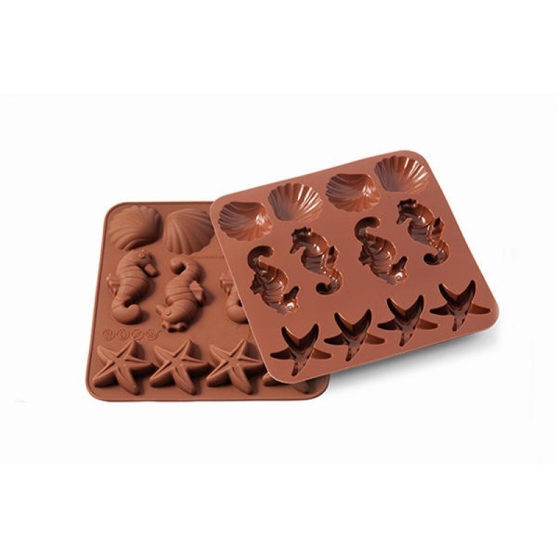 Stampo in silicone per cioccolatini Sealife Silikomart - Silikomart in vendita su Sugarmania.it