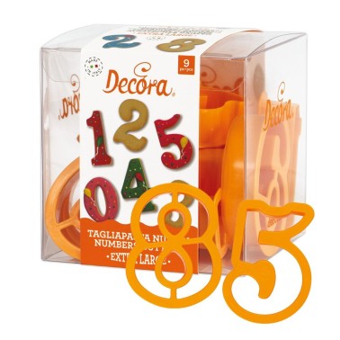 Set tagliapasta numeri extra large Decora  - Decora in vendita su Sugarmania.it
