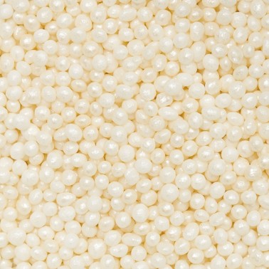 Perline di zucchero bianco perla Decora 90 g - Decora in vendita su Sugarmania.it