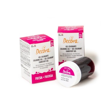 Colorante alimentare fucsia in gel Decora 28 g - Decora in vendita su Sugarmania.it