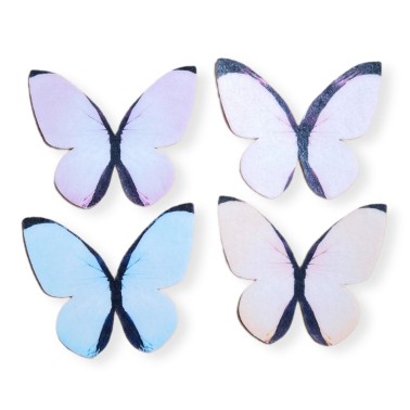 Farfalle in cialda mix pastello 87 pezzi  - Terezie Jirsova in vendita su Sugarmania.it
