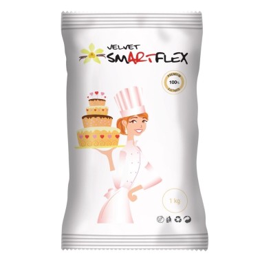 Pasta di zucchero bianca SmartFlex Velvet 1 kg - SmartFlex in vendita su Sugarmania.it