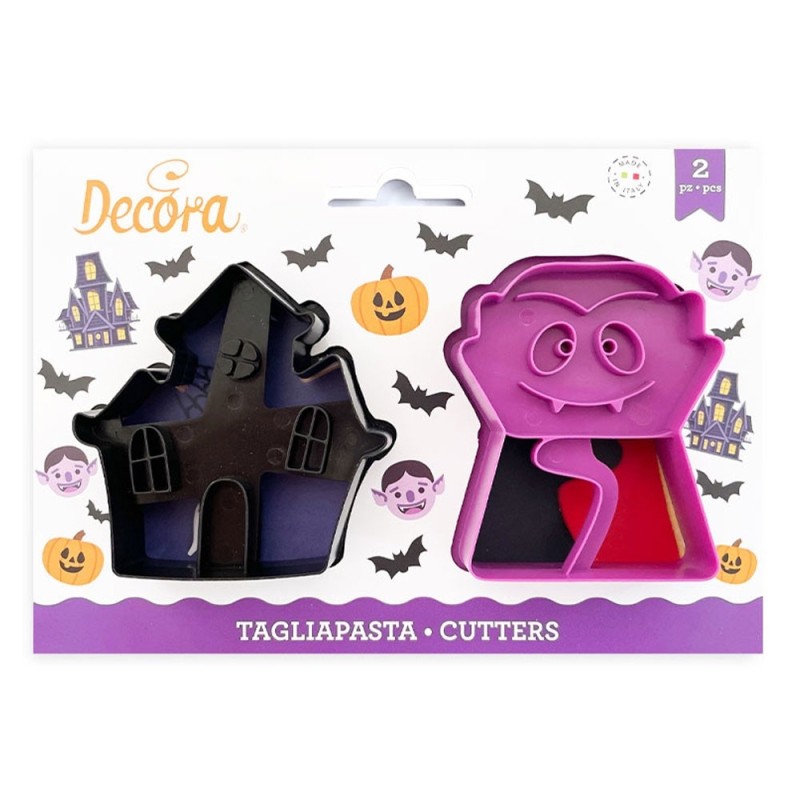 Set 2 tagliapasta Vampiro Decora - Decora in vendita su Sugarmania.it