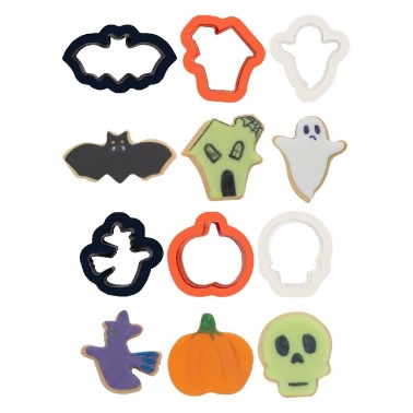 Set 6 tagliapasta Mini Halloween Decora - Decora in vendita su Sugarmania.it