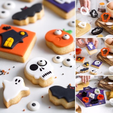 Set 6 tagliapasta Mini Halloween Decora - Decora in vendita su Sugarmania.it