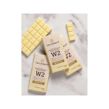 75 pezzi x 13,5 g Napolitains cioccolato bianco W2 Callebaut  - Callebaut in vendita su Sugarmania.it