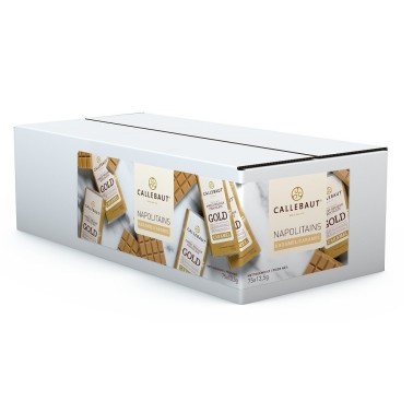 75 pezzi x 13,5 g Napolitains cioccolato Gold Callebaut  - Callebaut in vendita su Sugarmania.it