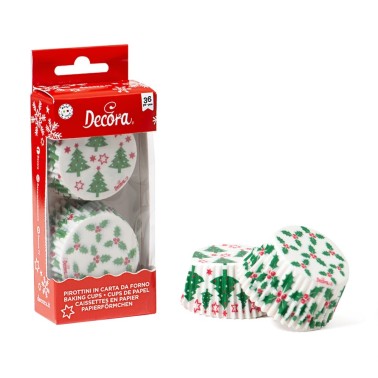 Pirottini holly and tree Decora 36 pezzi - Decora in vendita su Sugarmania.it