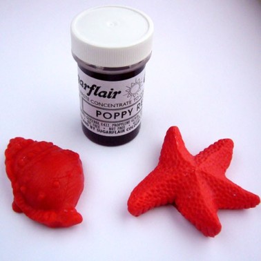 Sugarflair Paste Colour POPPY RED, 25gr. - Sugarflair in vendita su Sugarmania.it